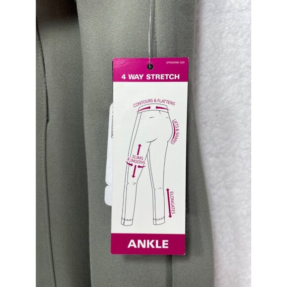 Slim Factor by Investments Woman 3X Ankle Pant Elastic Waist Green NWT - Picture 11 of 14